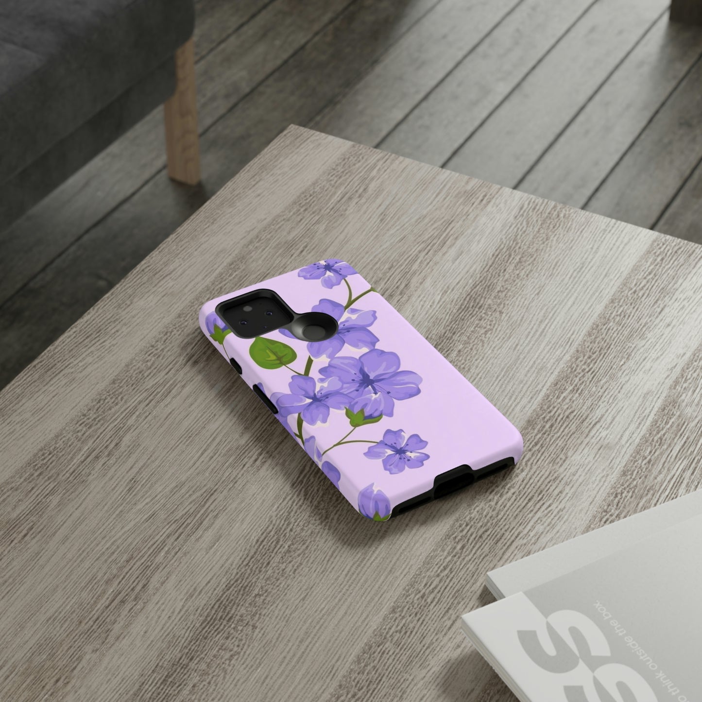 Purple Floral case for Samsung & Google phone./Tough Cases/ Floral collection