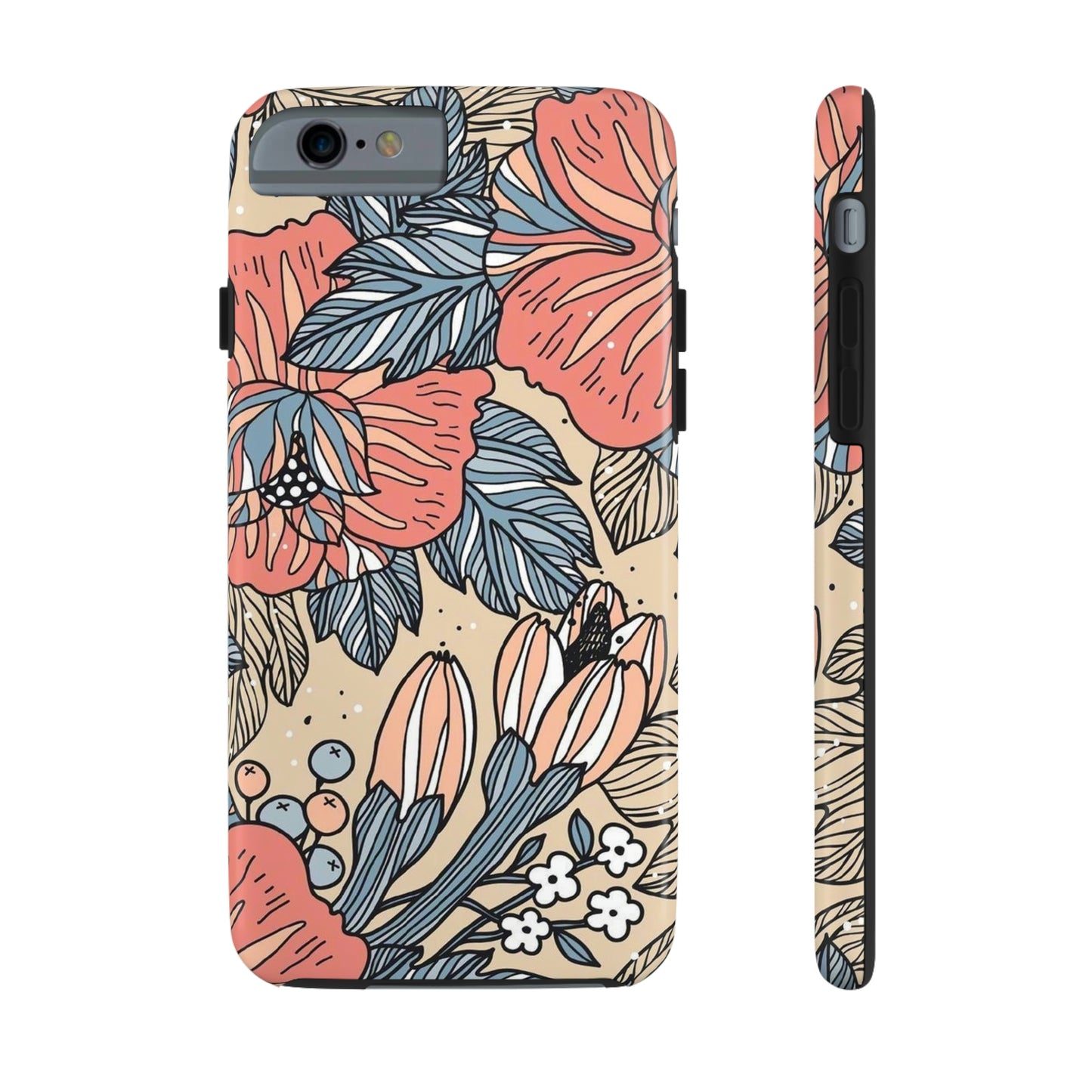 Floral phone case, for Iphone/Tough Phone Cases/