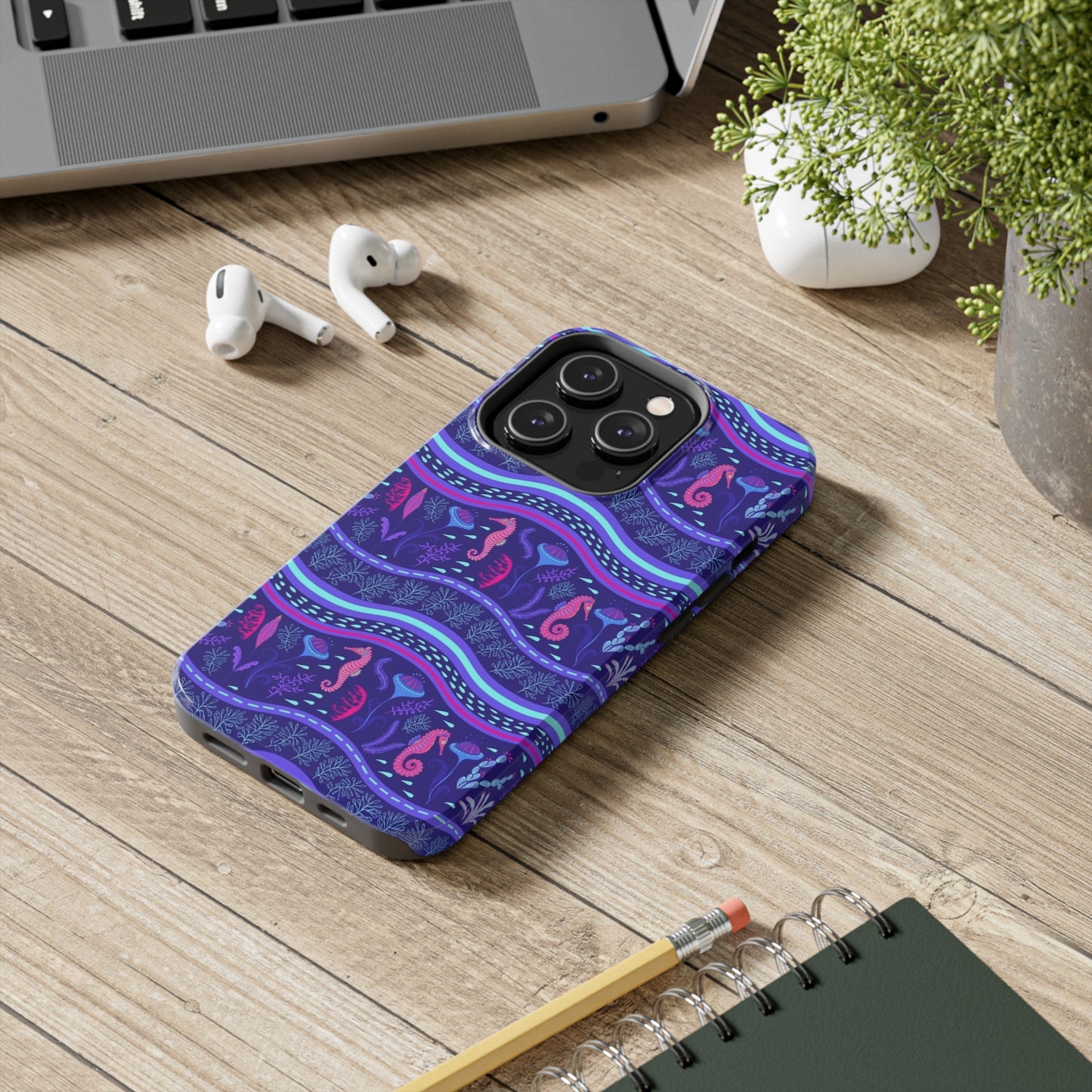 Sea Horse Reef  phone case for iPhone / summer collection Tough Phone Cases, Case-Mate