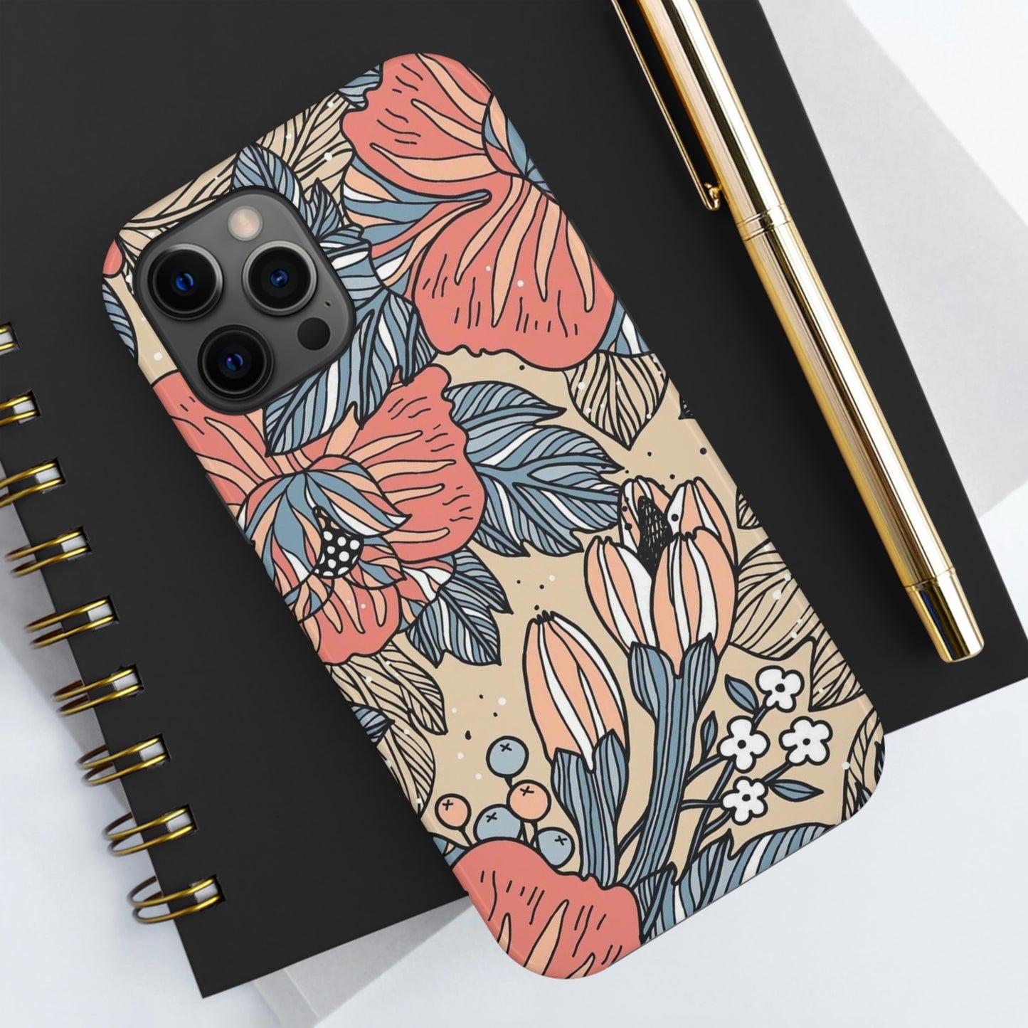 Floral phone case, for Iphone/Tough Phone Cases/