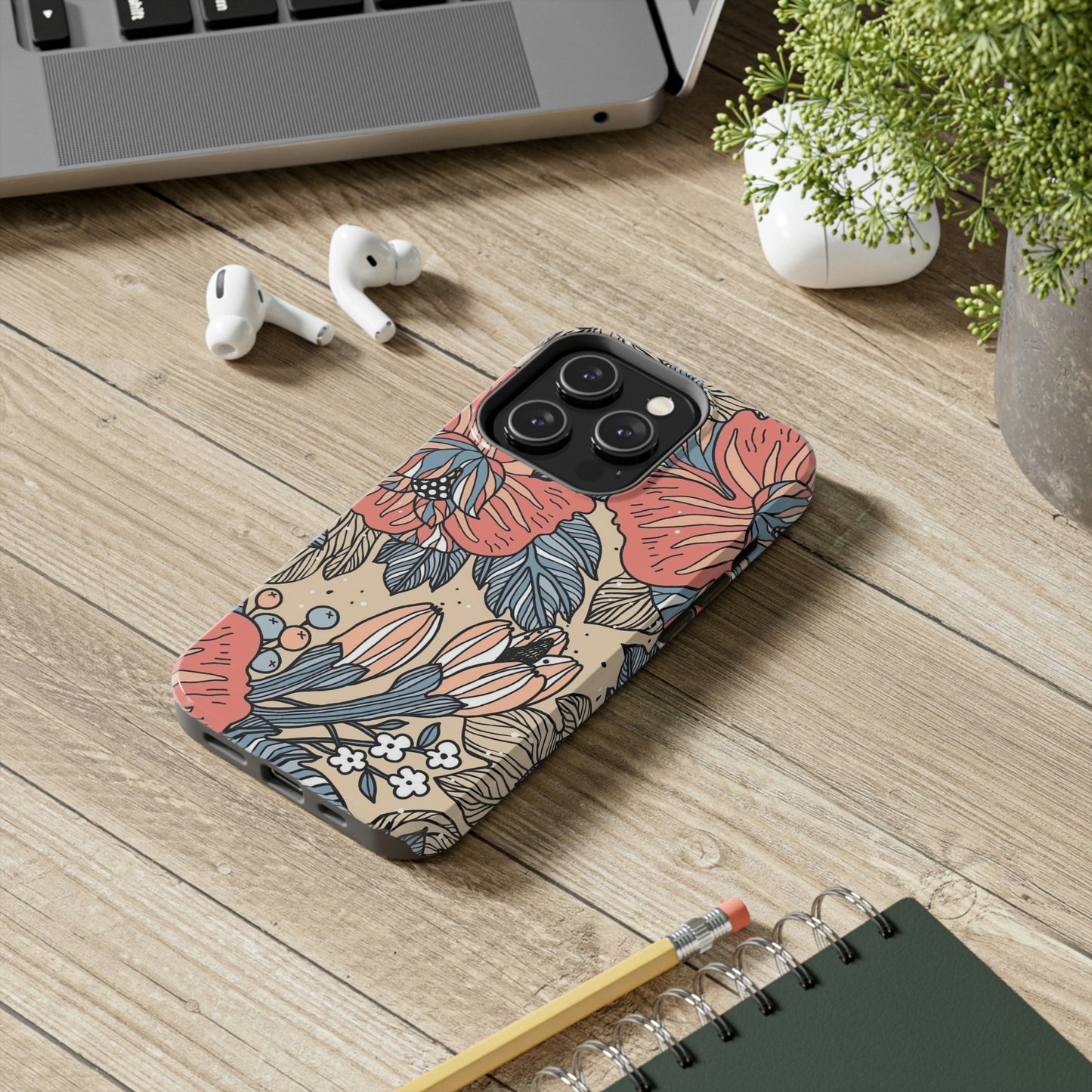 Floral phone case, for Iphone/Tough Phone Cases/