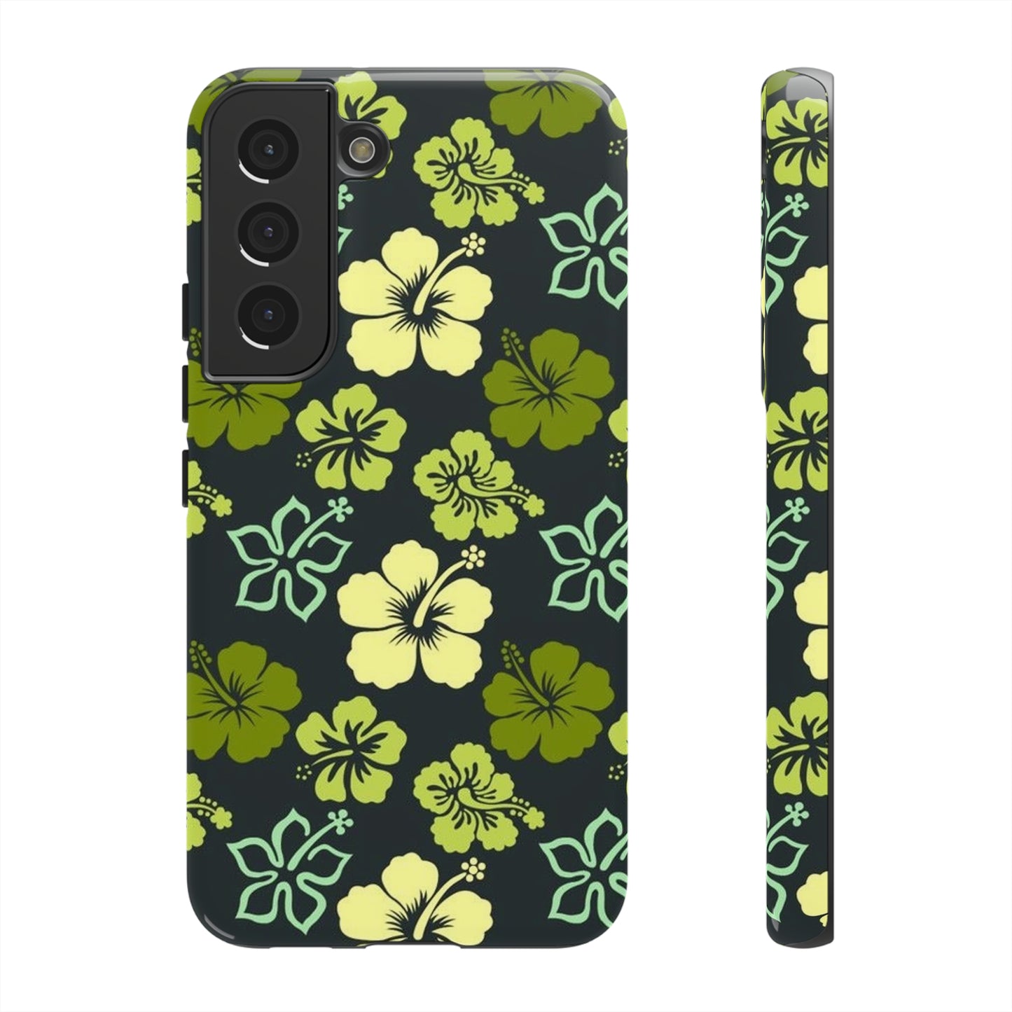 Green Hawaiian phone case for Samsung & Google phones / summer collection / Tough Cases