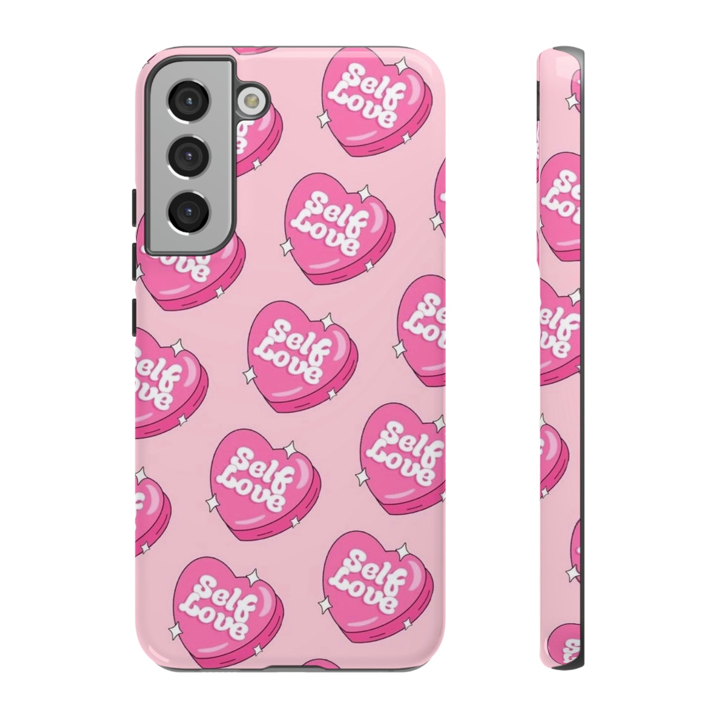 Self love phone case, for Samsung & google phones,/ heart collection/ tough case