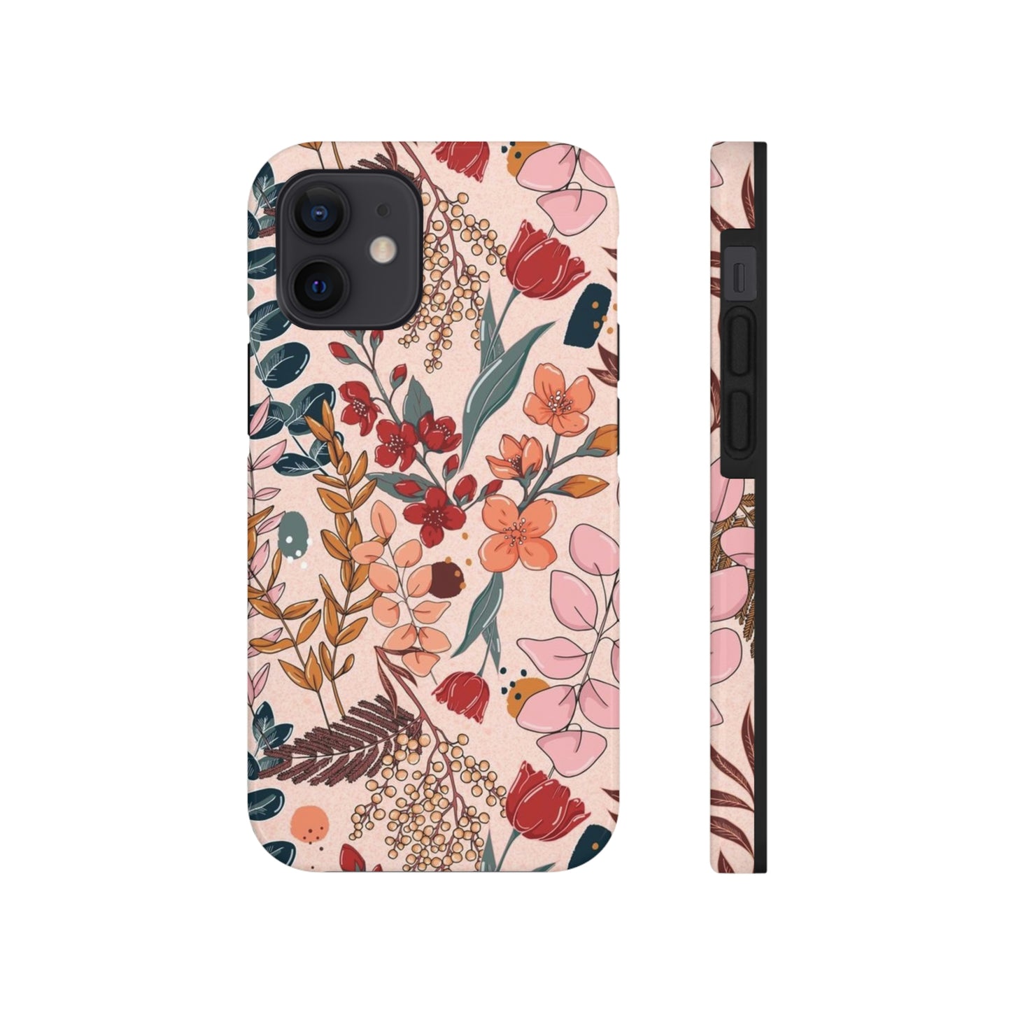 Pink Floral phone case, for iPhone/Tough Phone Cases/ Floral Collection