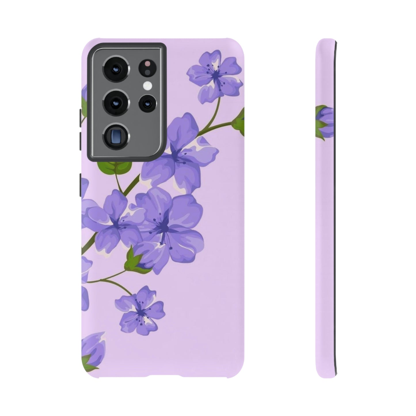 Purple Floral case for Samsung & Google phone./Tough Cases/ Floral collection