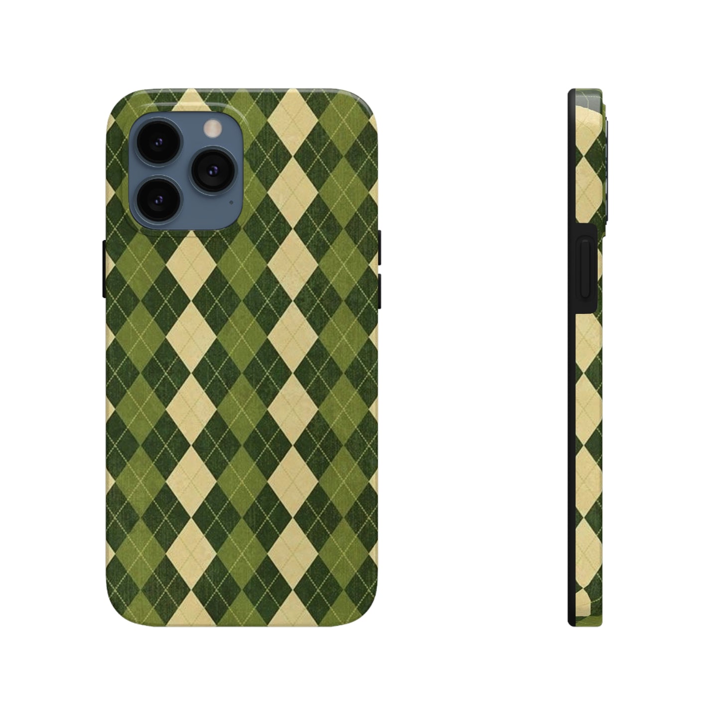 Green Plaid sweater phone case/ for iPhone/ plaid collection/ Tough Phone Cases