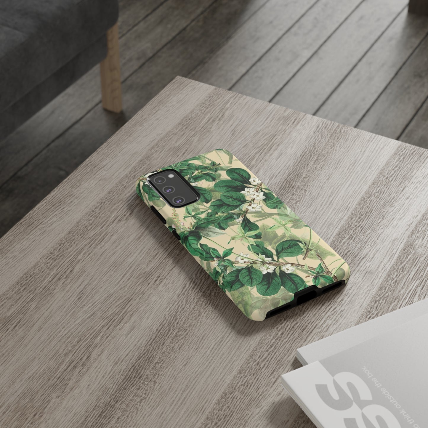 Green Petal phone case, for Samsung & Google phone./ Floral Collection