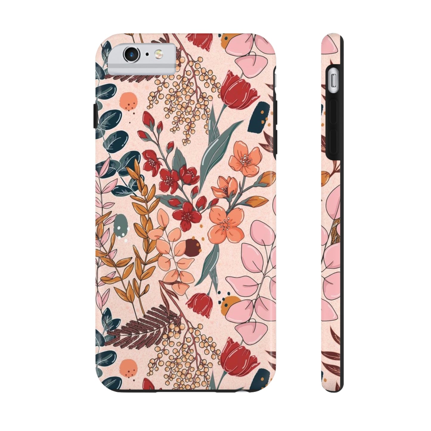 Pink Floral phone case, for iPhone/Tough Phone Cases/ Floral Collection